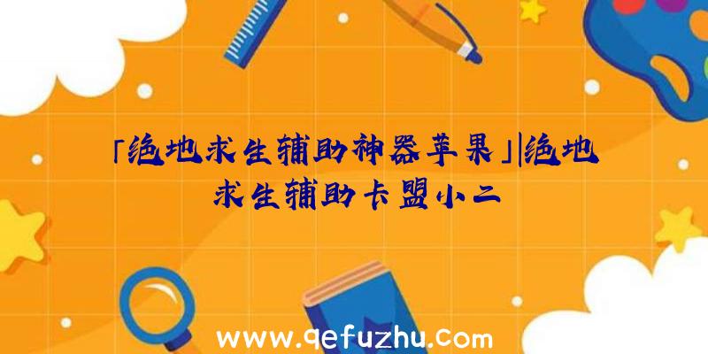 「绝地求生辅助神器苹果」|绝地求生辅助卡盟小二